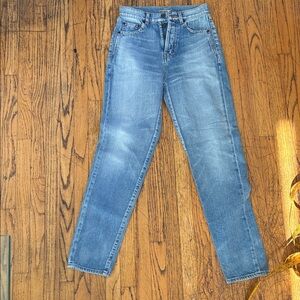 Saint Laurent Classic Light Blue Jeans Size 25 Blue Waves Wash